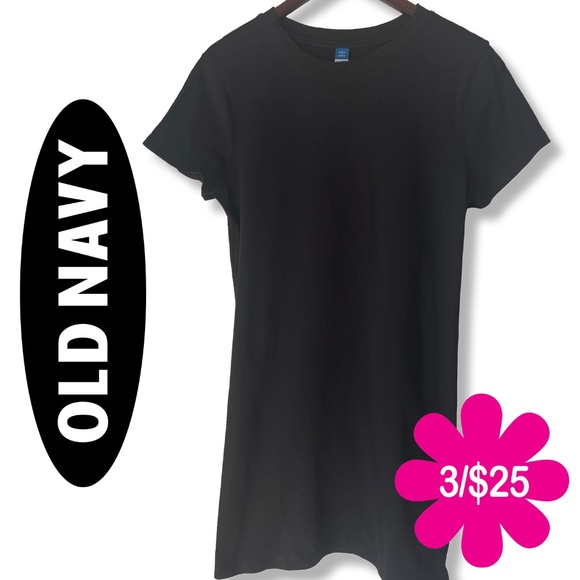 🌸3/$25 OLD NAVY Black shift mini dress | Large Petite - Picture 4 of 13